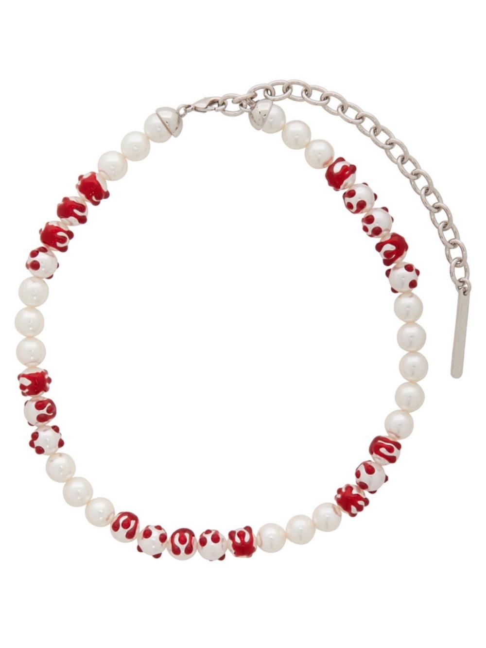Shushu/Tong x YVMIN  Pearl & Red Bead Women's Necklace